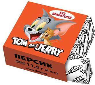 Конфеты жевательные Tom & Jerry со вкусом персика 11.5 гр., картон