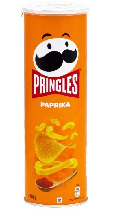 Чипсы Pringles Паприка 165 гр., туба