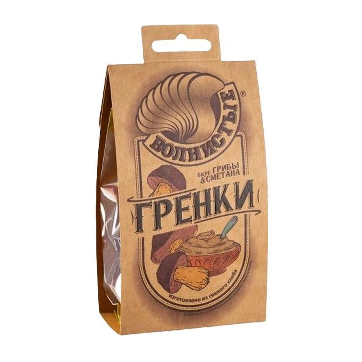 Гренки Волнистые грибы сметана 75 гр., пакет