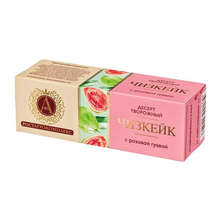 Десерт творожный А.Ростагрокомплекс суфле с розовой гуавой 15% 40 гр., картон