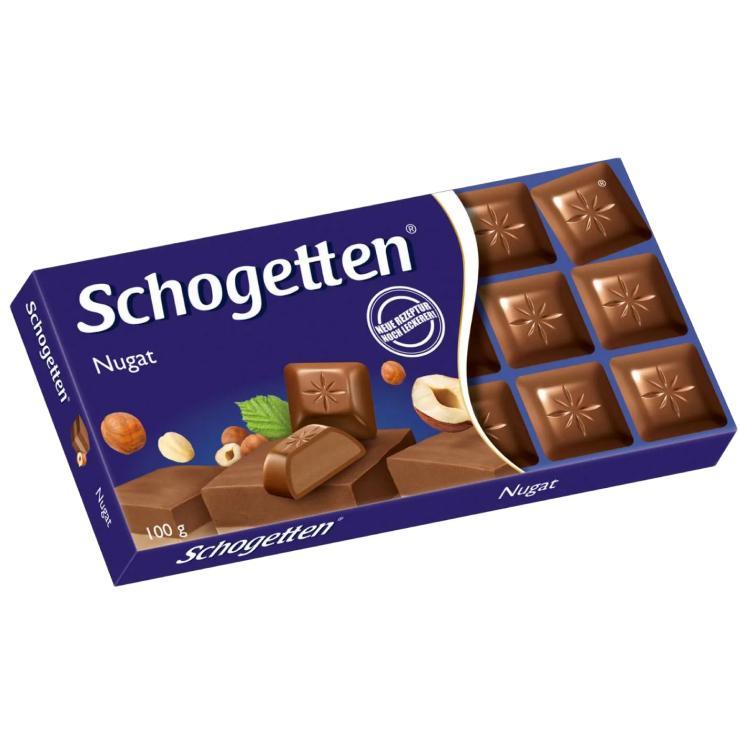 Шоколад Schogetten нуга 100 гр., картон