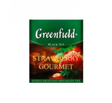 Чай черный Greenfield Strawberry Gourmet, 100 пак., 150 гр., Картонная коробка