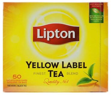 Чай Lipton Yellow Label 50 шт