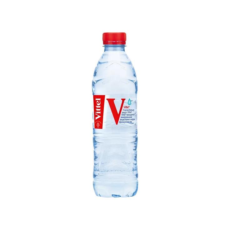Вода негазированная Vittel минеральная гидрокарбонатно-сульфатная магниево-кальциевая 500 мл., ПЭТ