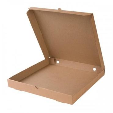 Коробка д/пиццы, 420х420х40мм, бел., микрогофрокартон E, 50 шт