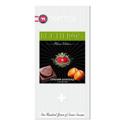 Шоколад Bucheron Blanc Edition горький с фундуком 85 гр., картон