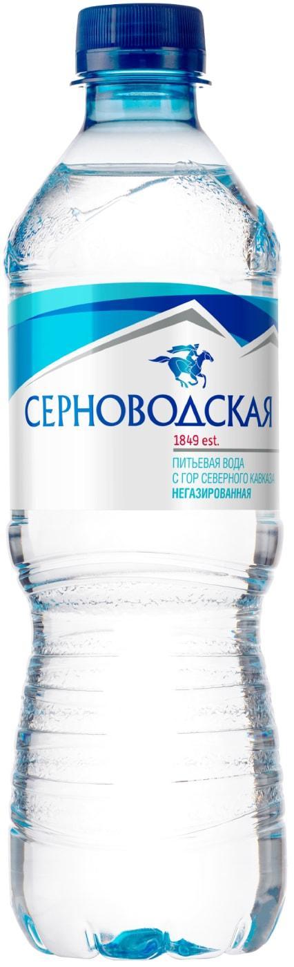 Вода негазированная Серноводская очищенная 500 мл., ПЭТ