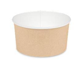 Контейнер OSQ Round круглый крафт/белый Bowl Д 61 150 мм 1000 мл., пакет