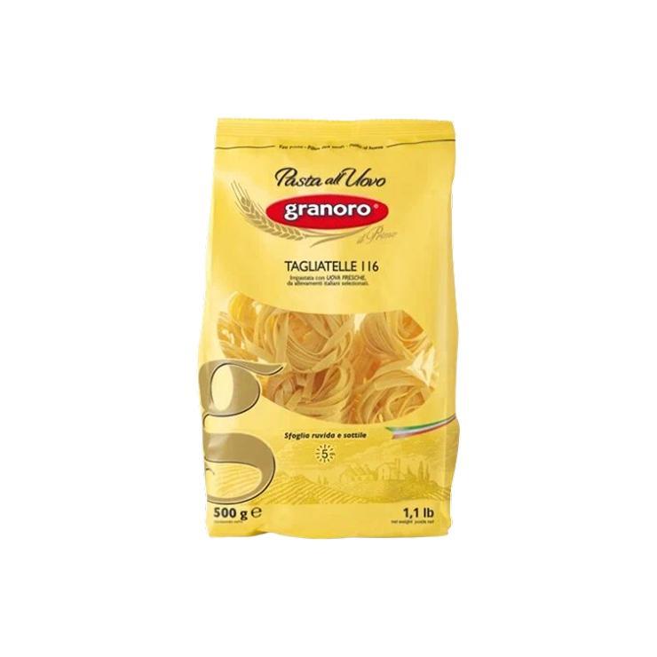 Макароны GranOro тальятелле №116 яичные 500 гр., флоу-пак