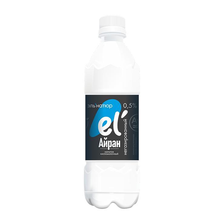 Айран Эль Натюр газированный 0,5% 1 л., ПЭТ