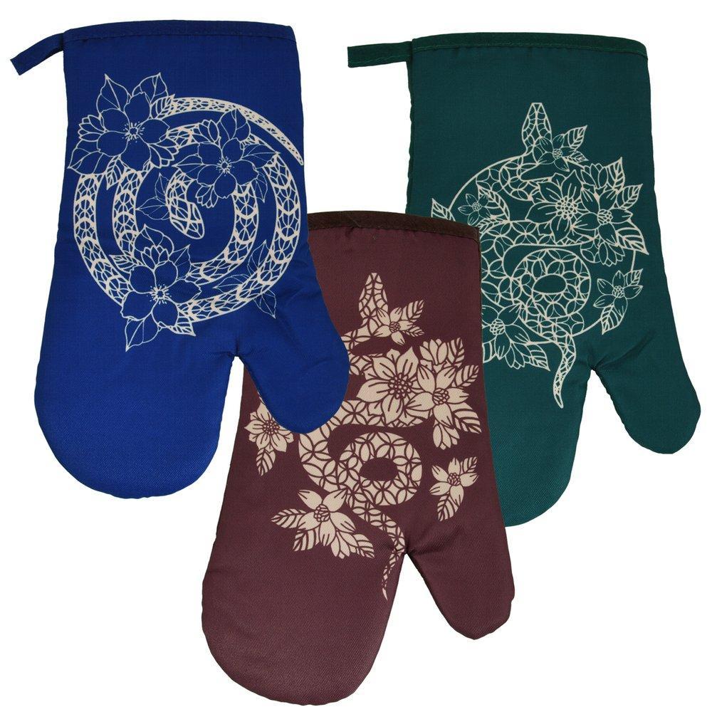 Прихватка-рукавица Мультидом гарафена 17х27 см 3 цвета, пакет