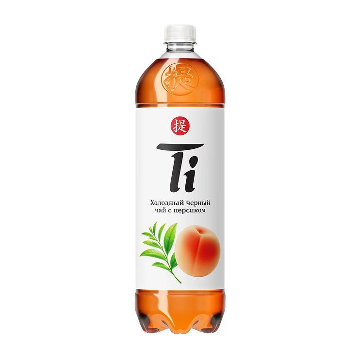 Чай холодный Ti черный со вкусом персика 1.25 л., ПЭТ