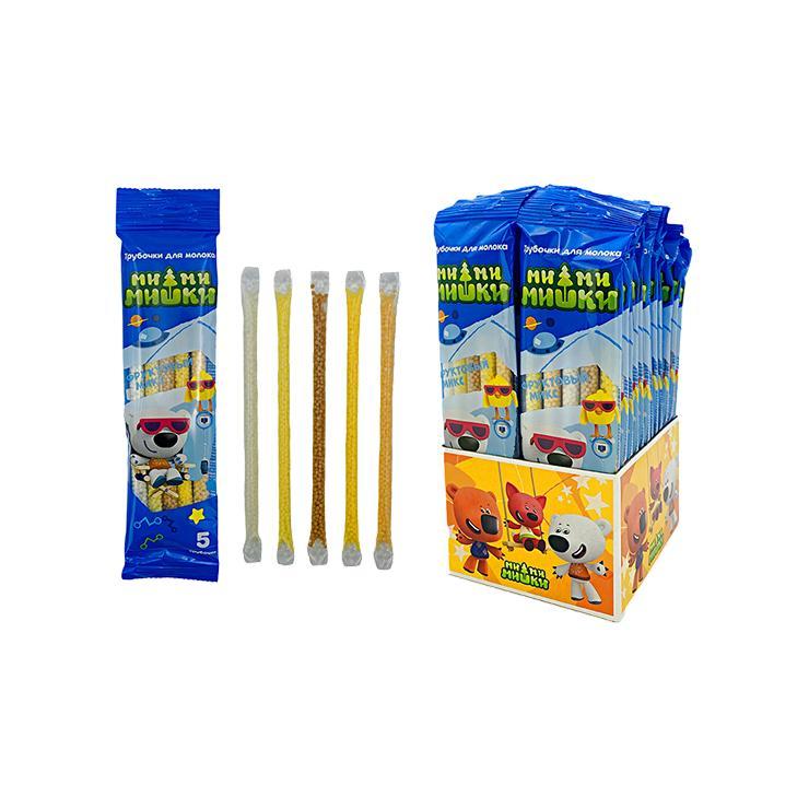Трубочка для молока Ми-Ми-Мишки фруктовый микс 30 гр., флоу-пак