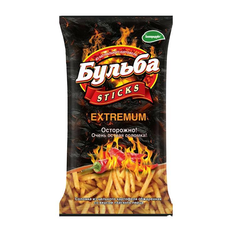 Соломка картофельная Бульба Sticks тайский перец 75 гр., флоу-пак