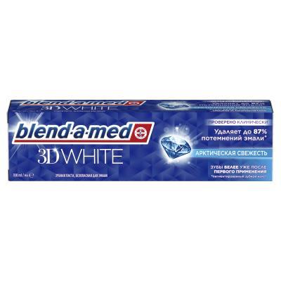 Зубная паста Blend-a-med 3D white мята отбеливание 100 гр., бумага