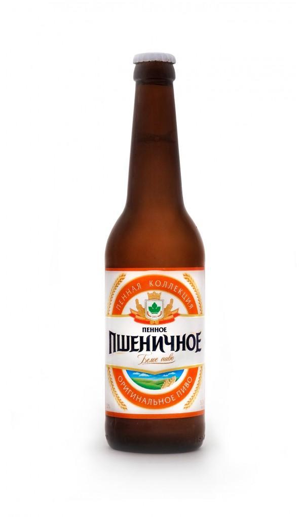Пиво Пенная Коллекция светлое нефильтрованное пшеничное 5% 450 мл., стекло