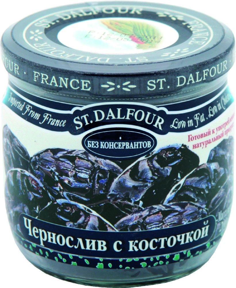 Чернослив St.Dalfour с косточкой без сахара 200 гр., стекло