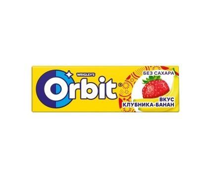 Жевательная резинка Orbit Клубника и Банан 13,6 гр., бумага