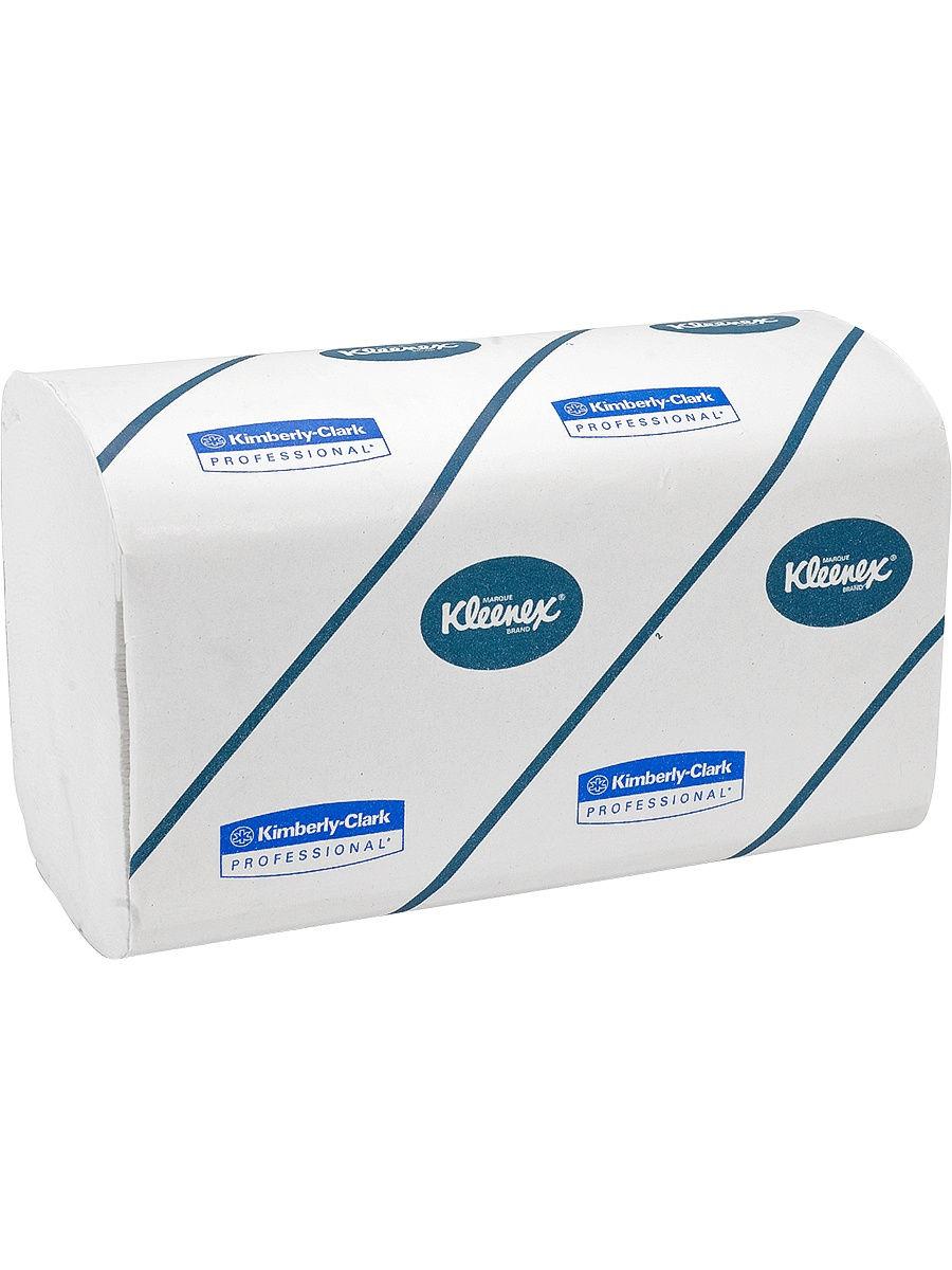 Полотенце Kleenex бумажное листовое 3-сл 96 лист/уп 215х318 мм., V-сложения белое 1/15