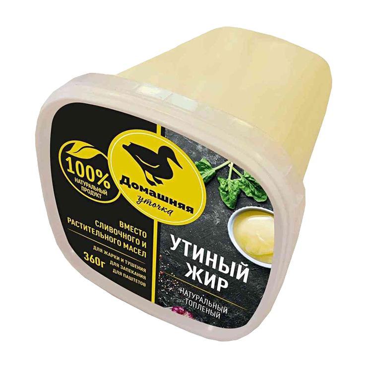 Жир утиный Домашняя уточка топленый 360 гр., банка