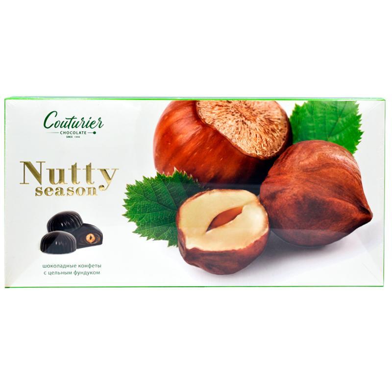 Конфеты NUTTY SEASON с фундуком, 210 гр., картон
