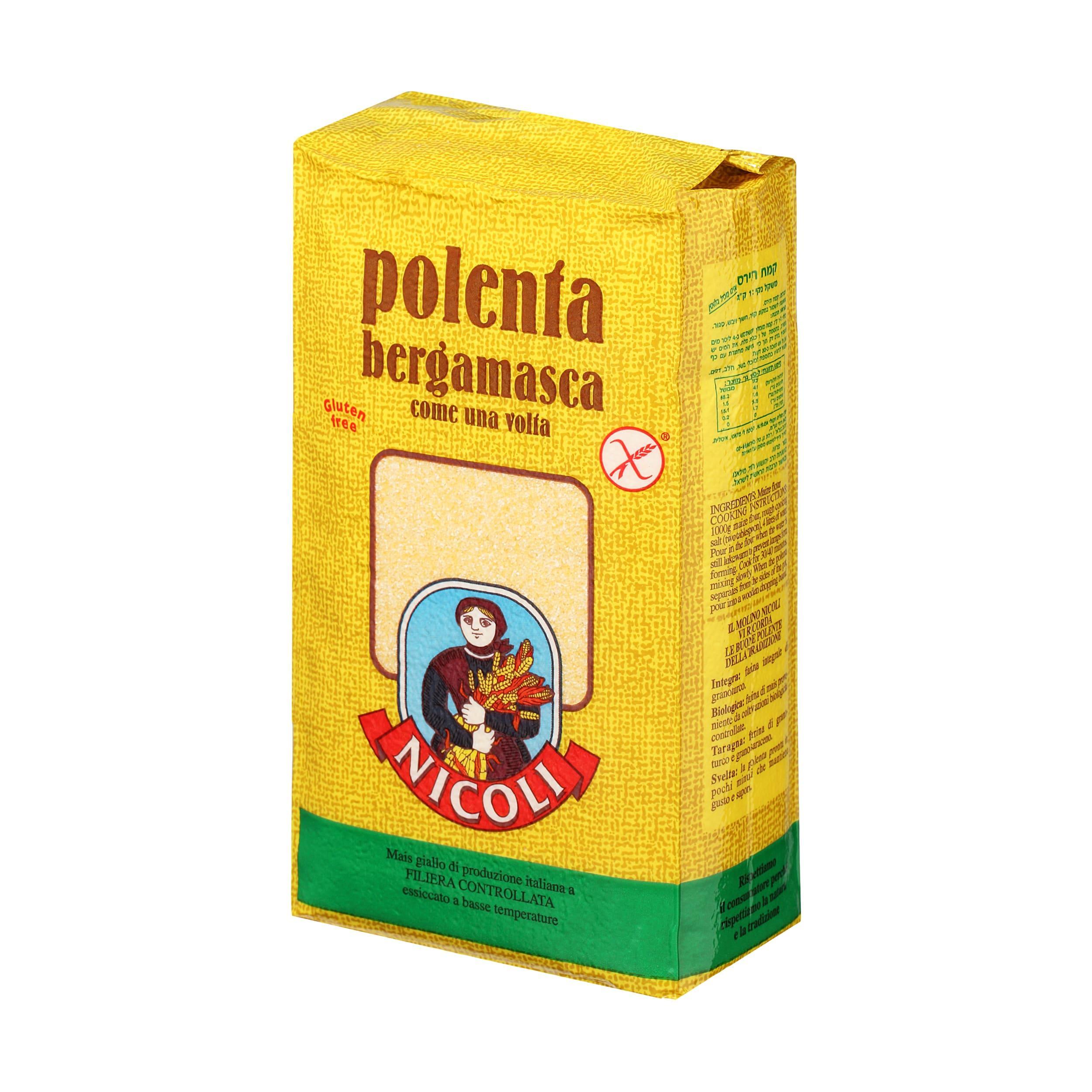 Мука Molino Nicoli кукурузная Полента Bergamasca, 1 кг., картон