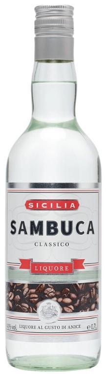 Спиртной напиток ликер Сицилия Самбука крепкий 40% Германия 700 мл., стекло