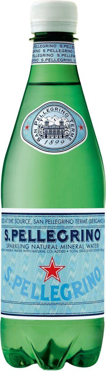 Вода газированная Sanpellegrino минеральная 1 л., ПЭТ