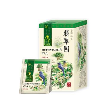 Чай Green Panda Нефритовый сад зеленый 25 пакетиков, 50 гр., картон