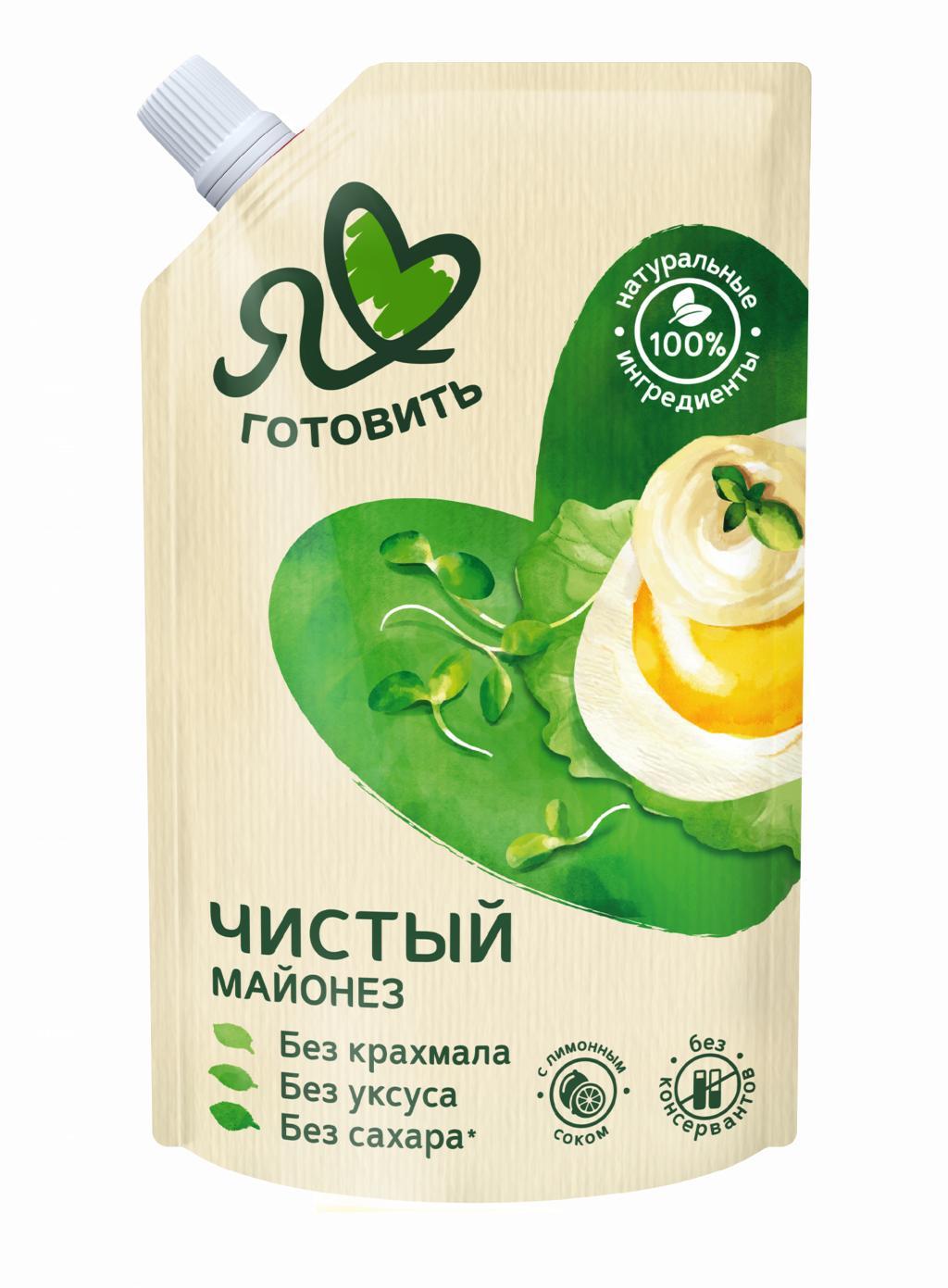 Майонез Я люблю готовить Чистый 67% 350 мл., дой-пак