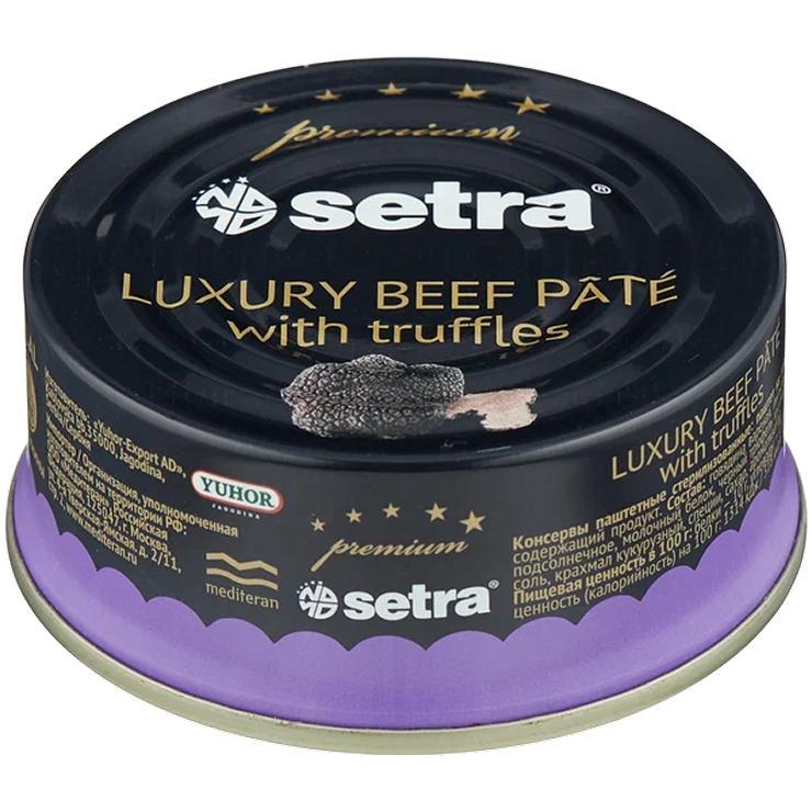 Паштет Setra Premium Luxury говядина с трюфелем 100 гр., ж/б