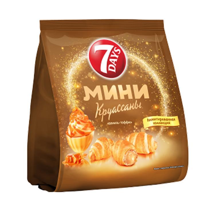 Круассаны мини 7 DAYS ваниль тоффи 265 гр., флоу-пак