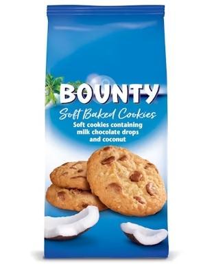 Печенье Bounty soft baked cookies 180 гр., флоу-пак