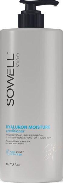 Бальзам для волос SOWELL HYALURON MOISTURE глубоко увлажняющий 1 л., флакон с дозатором