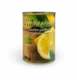 Оливки с лимоном Olivissimo, 280 гр., ж/б