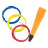 Набор для 3Д творчества 3в1 FUNTASY 3D-ручка PICCOLO Оранжевый ABS-пластик 12 цветов Книжка с трафаретами, дой-пак