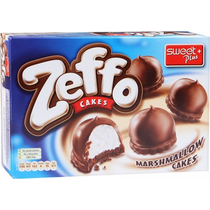 Пирожное Zeffo Маршмеллоу кекс в какао-молочной глазури, Sweet Plus+, 150 гр., картон