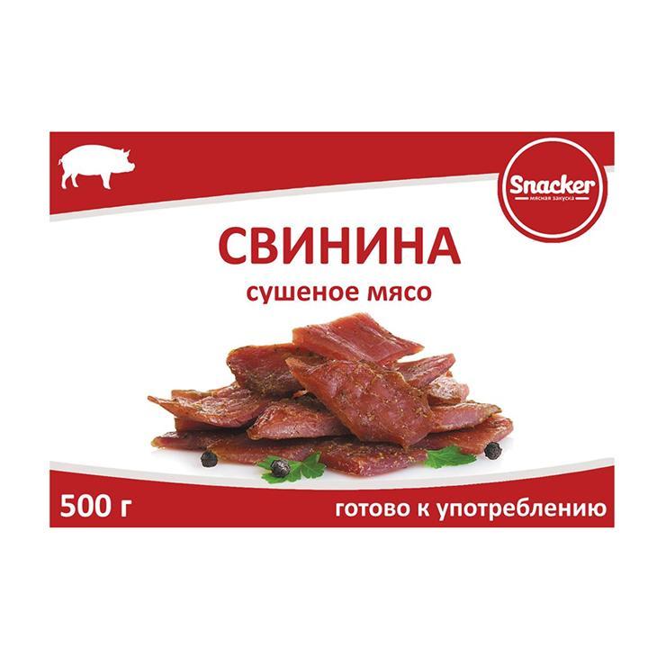 Свинина Snacker сушеная 500 гр., картон