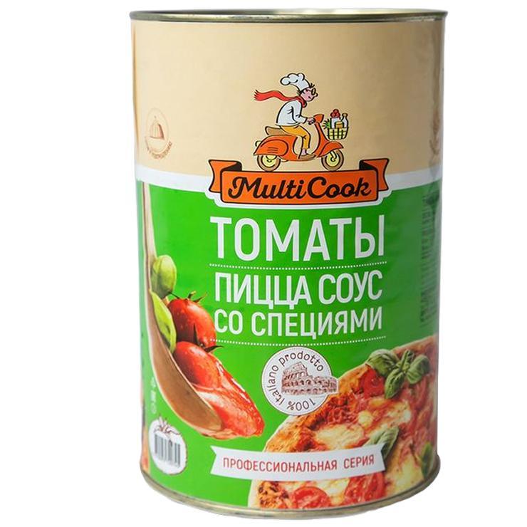 Соус для пиццы Multicook Steriltom со специями 4,1 кг., ж/б