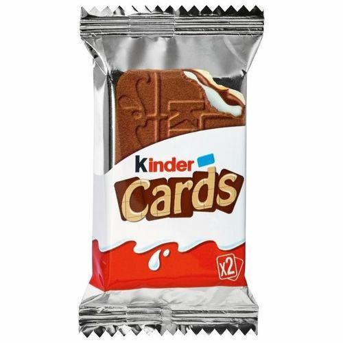 Печенье Kinder Cards 25,6 гр., флоу-пак