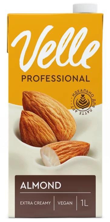 Напиток Velle Professional Миндальный на соевой основе 1 л., тетра-пак