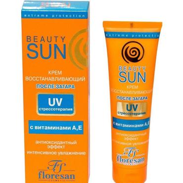 Крем Floresan Beauty Sun восстанавливающий после загара UV-стрессотерапия