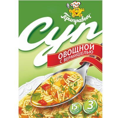 Суп Приправыч овощной с вермишелью , 60 гр, картон