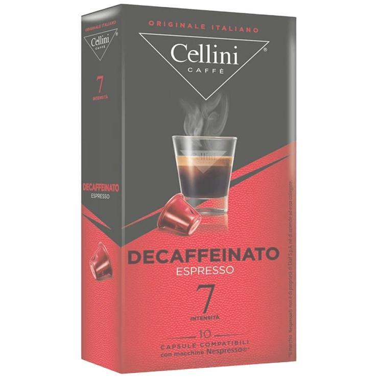 Кофе Cellini Decaffeinato в капсулах 55 гр., картон