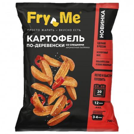 Картофель Fry Me По-деревенски со специями Ароматная паприка замороженный 700 гр., флоу-пак