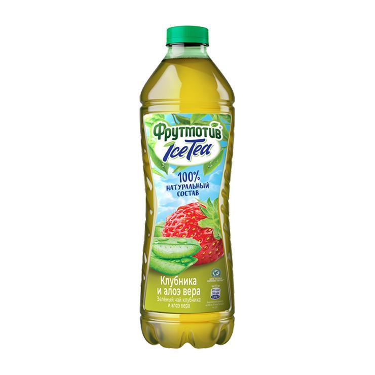 Чай холодный Фрутмотив IceTea зеленый клубника алоэ 1,5 л., ПЭТ
