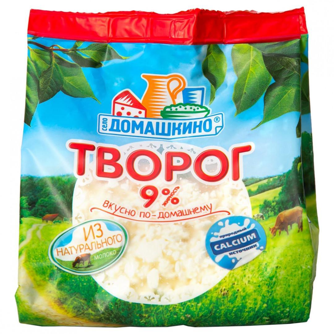 Творог Село Домашкино 9% 340 гр., флоу-пак