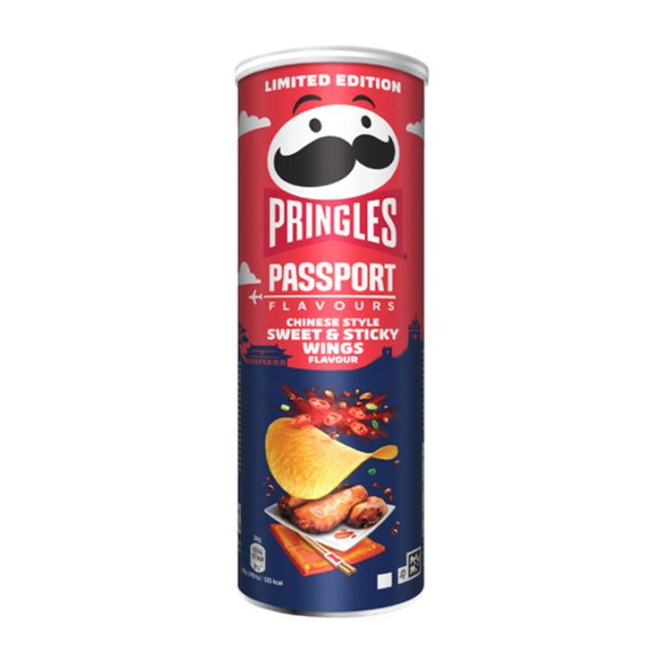 Чипсы Pringles Passport Chinese Style Sweet & Sticky Wings 165 гр., туба