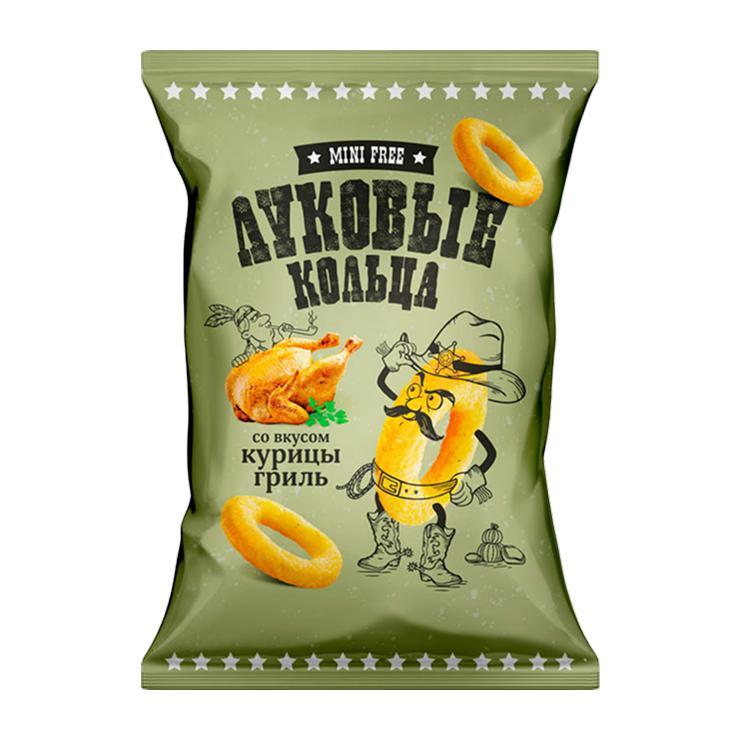 Кольца луковые Mini Free Курица гриль 45 гр., флоу-пак