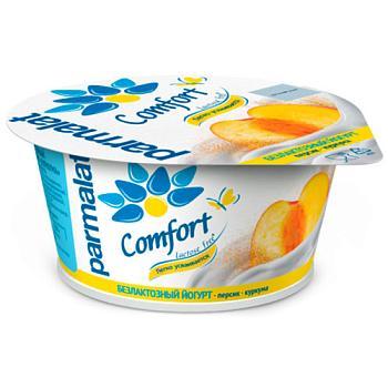 Йогурт густой Parmalat Comfort персик-куркума б/лакт. 3% 130 гр., ПЭТ